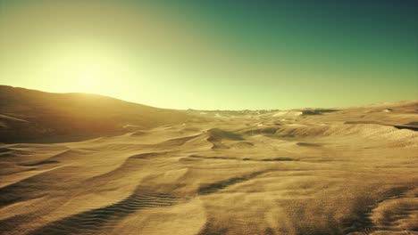 beautiful sand dunes in the sahara desert