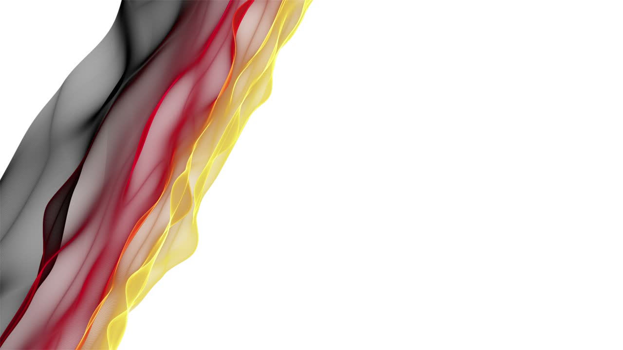 Fantastic german colored wave animation in slow motion for sport events, 4096x2304 loop 4K