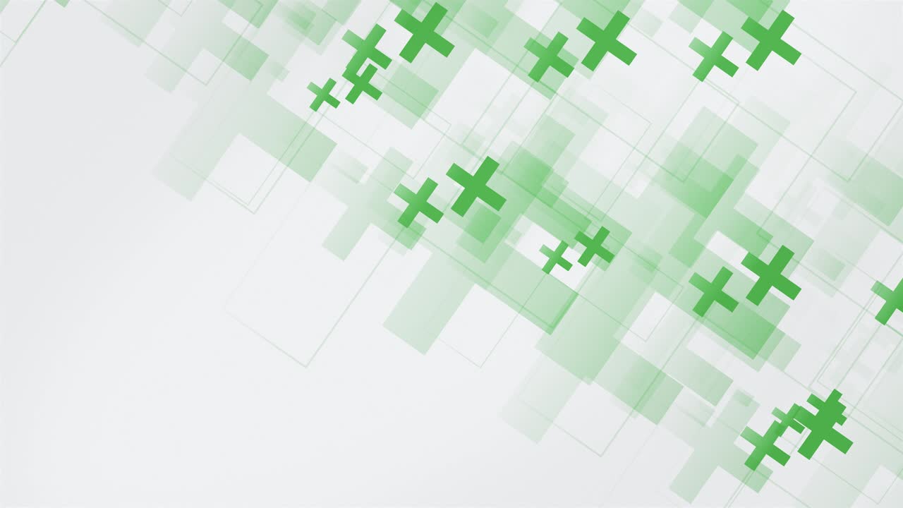 Plus Animation Background. Abstract clean, simple and shiny background animation. Beautiful motion design. The concepts of business, finance, technology, futuristic, internet, data, fiber optic, speed, wireless, web, mobile, seamless, loopable