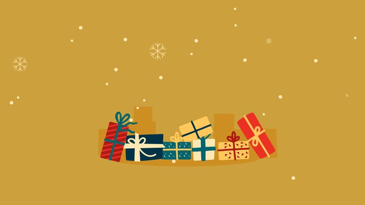 Une animation d'une collection de publications Instagram de Noël dessinées à la main