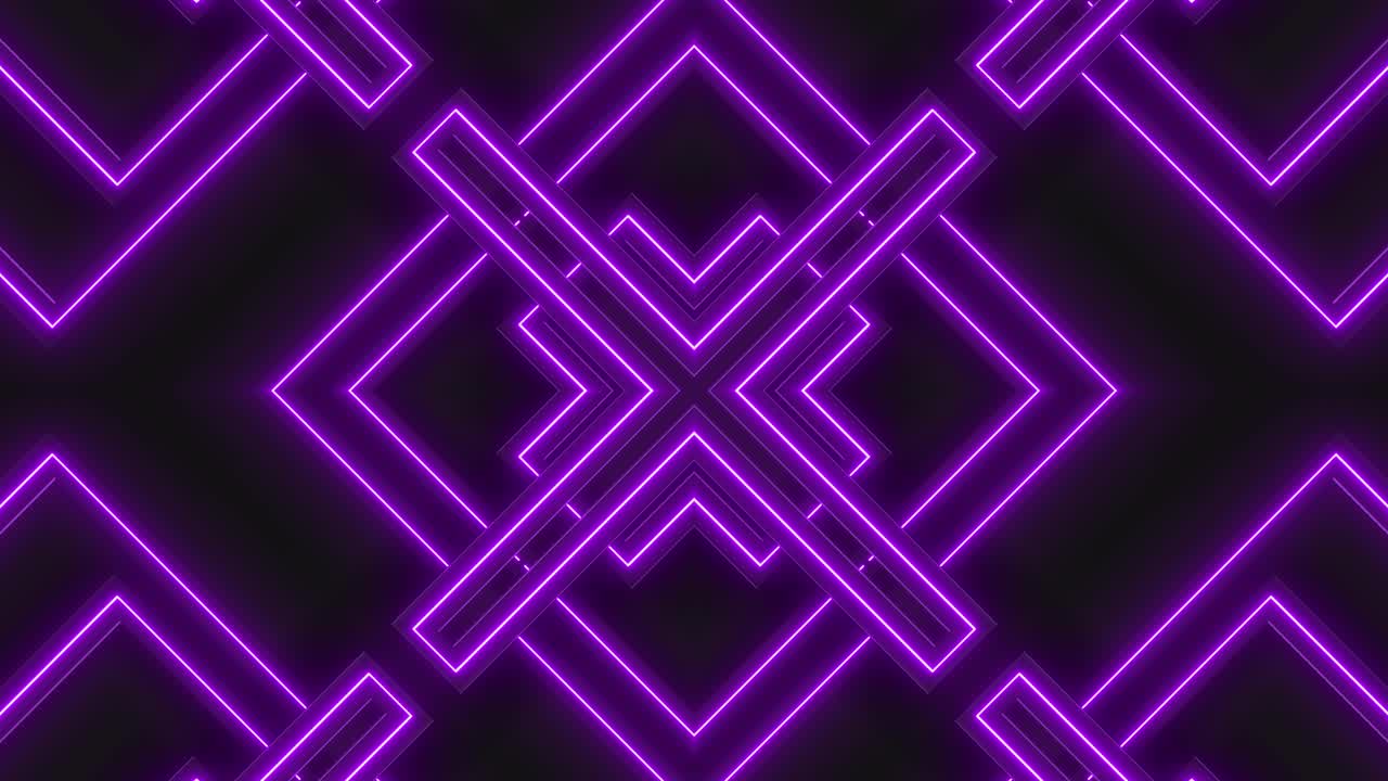 Purple Neon Geometric Pattern