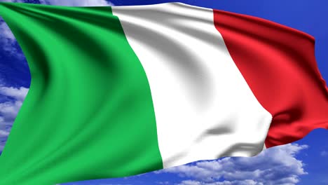 flag of italy (looping, alpha channel)