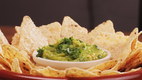 guacamole with tortilla chips