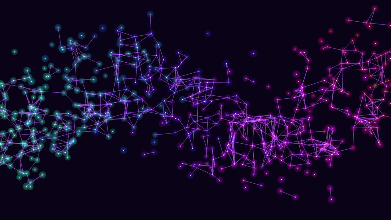 Abstract network intricate web of lines and dots sparks curiosity