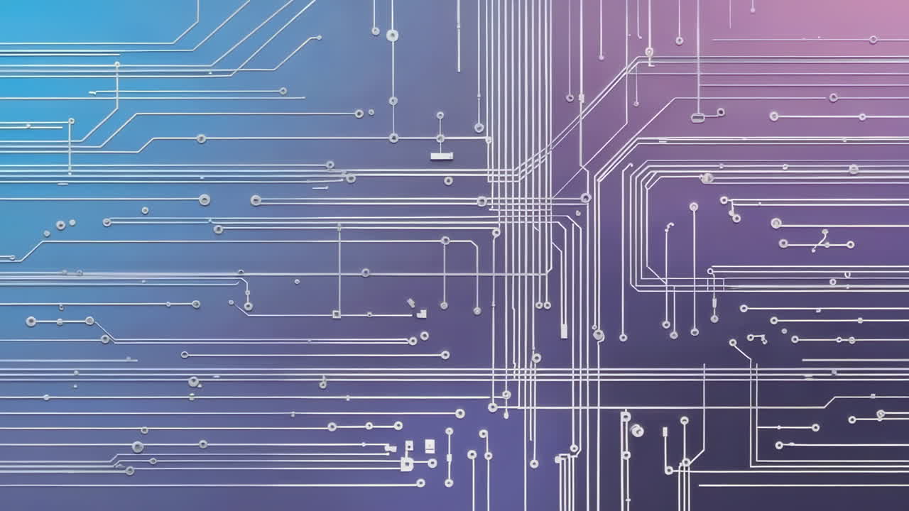 Abstract Digital Circuit Pattern
