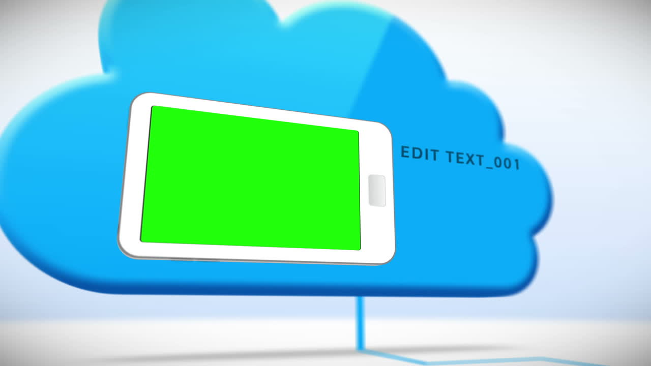 Smartphone screens in chroma key