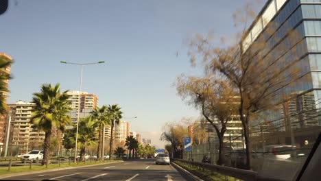 driving on clean roads by car