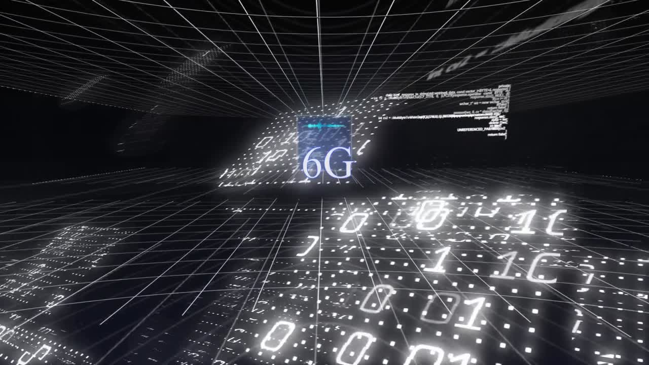 Animation of data processing over 6g text