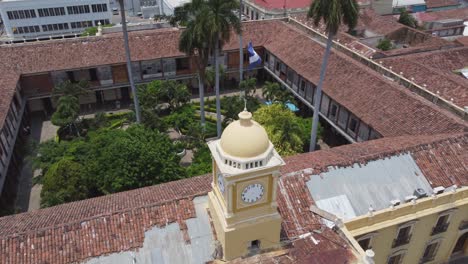 roof tile renovation of santa ana municipal building in el salvador