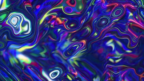 blue and magenta abstract refeacting fluid texture loop