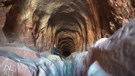 el vientre del dragón camino de senderismo, utah ee.uu.