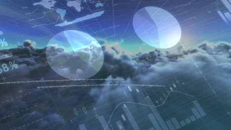 procesamiento de datos financieros contra las nubes