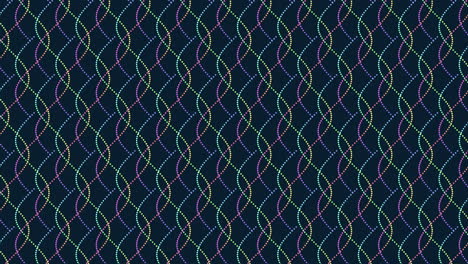 Bunte-Wellen-Und-Punkte-Futuristisches-Muster-Mit-Neonverlauf