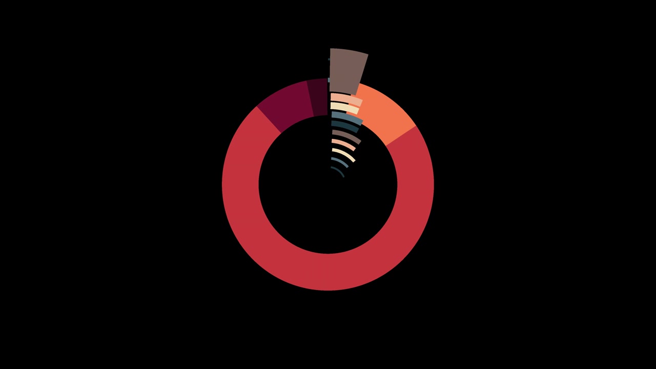 4K Flat Circle Transition Element 7 (with alpha channel)
