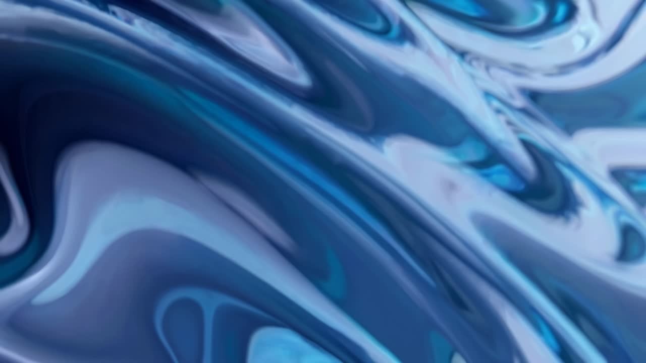 flujo de líquido azul abstracto