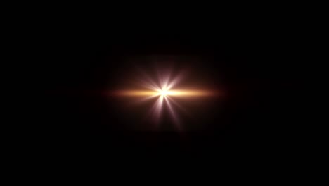 abstract looping center gold light lens flares flickering  rotation animation background. 4k seamless loop dynamic kinetic bright star light rays effect. star light streaks.