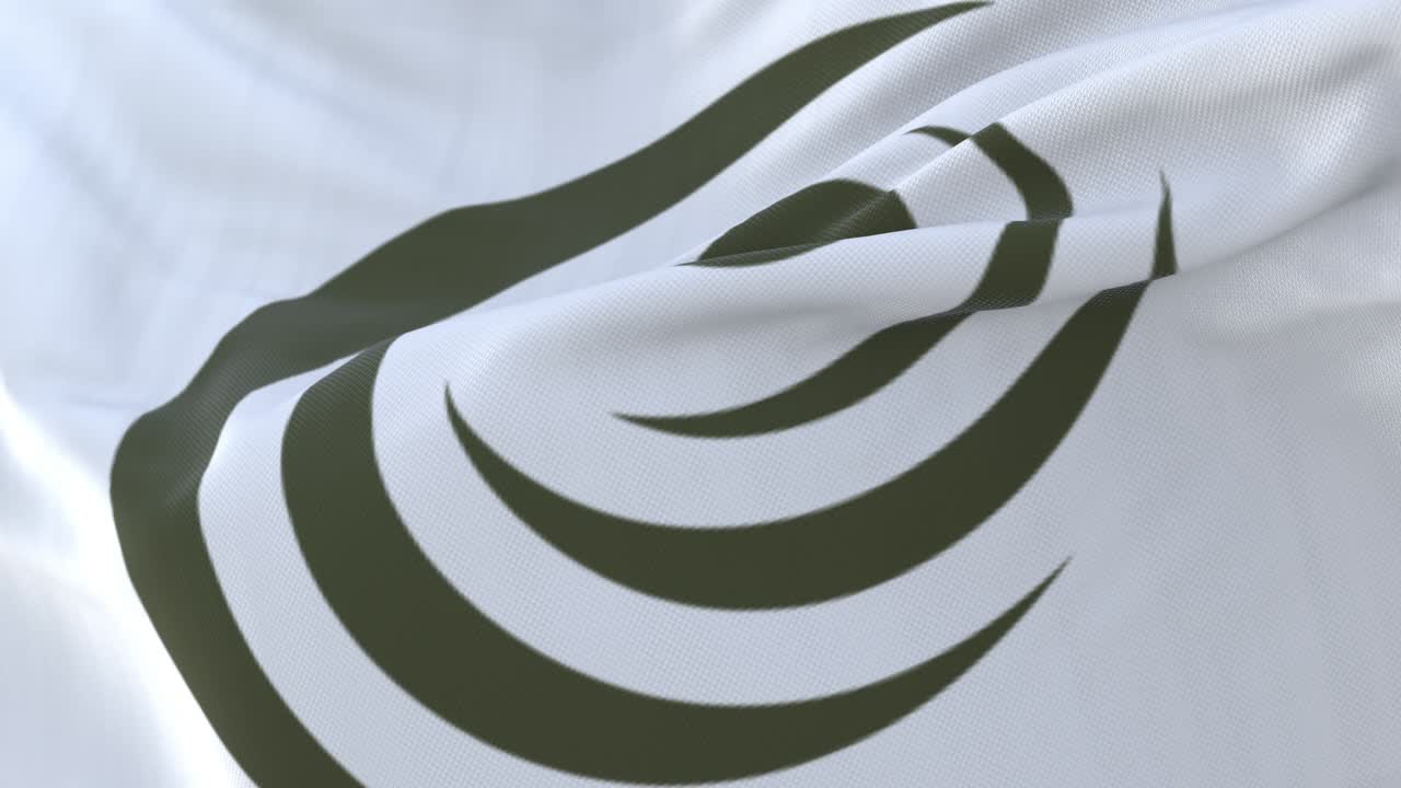 bandera de la ciudad de gilbert, en el estado de arizona, estados unidos, de bucle lento