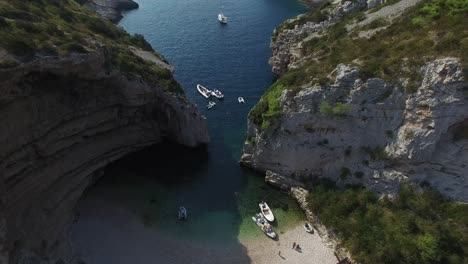 hidden beach on hvar, croatia