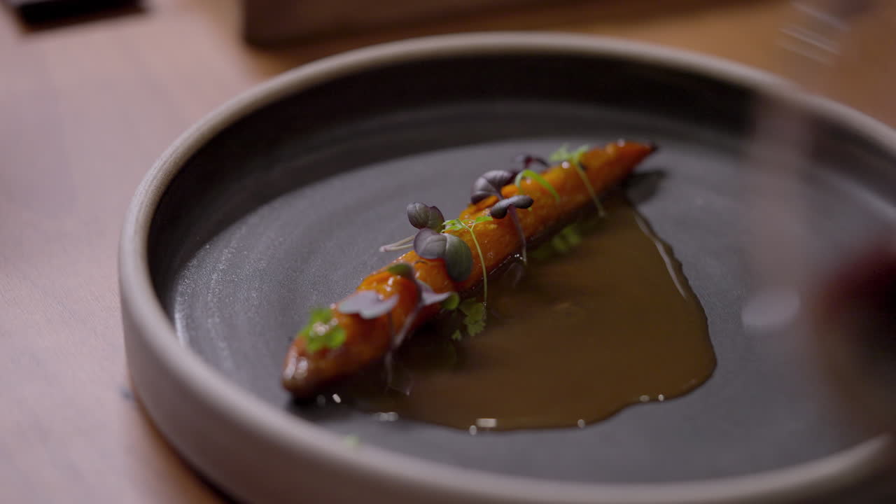 Piatto gourmet di carote