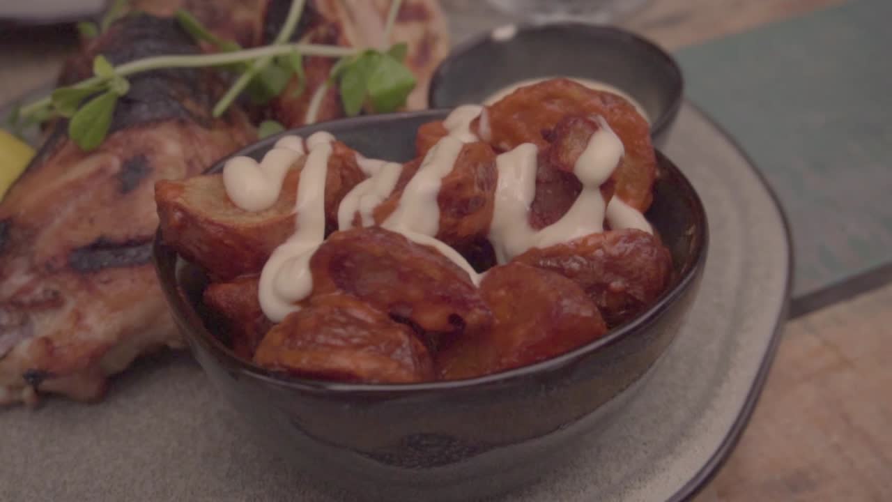 esta es una comida deliciosa en toronto, canadá