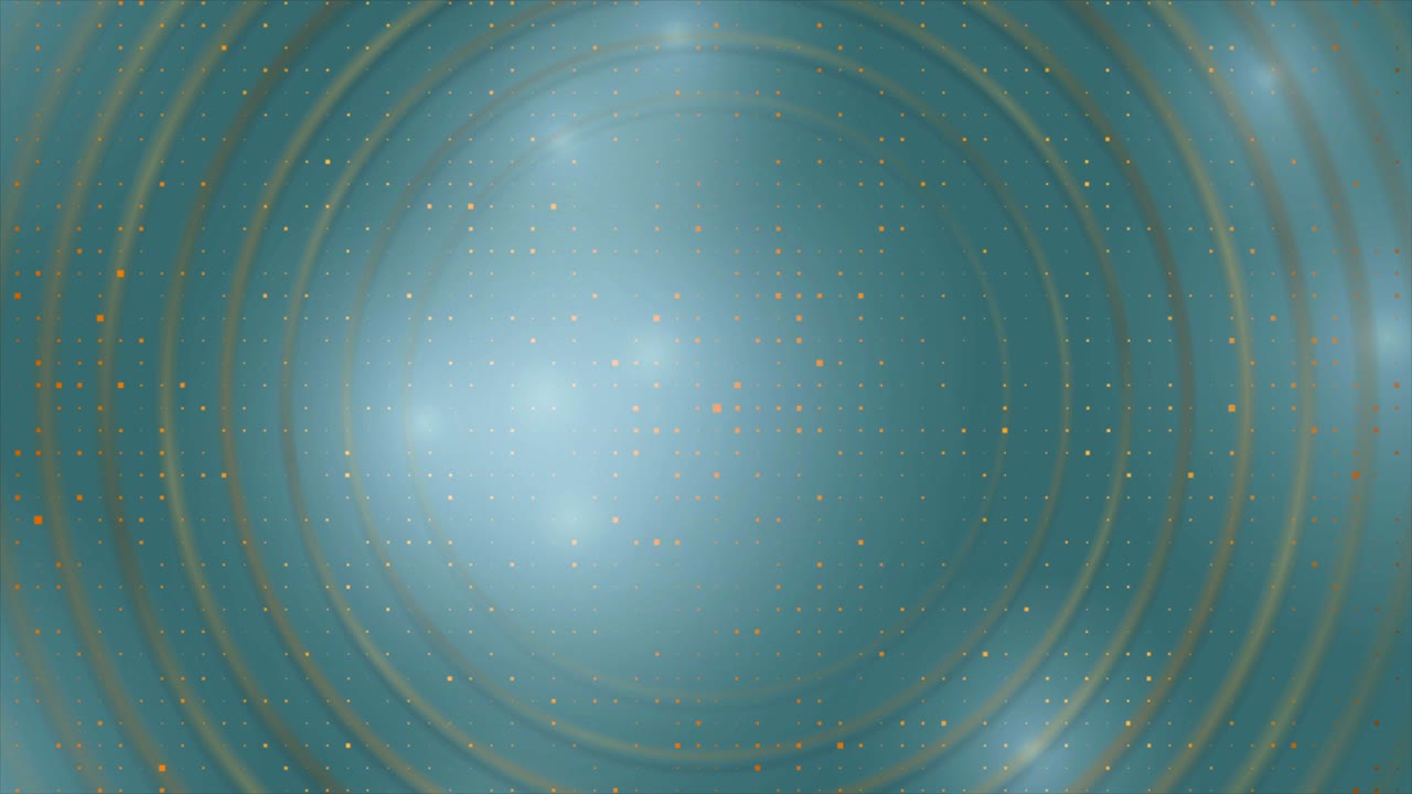 금색 반지와 함께 추상적인 파란색 기술 모션 배경