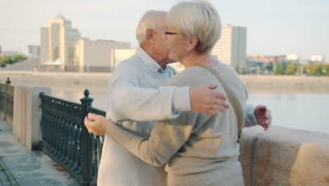 happy senior couple enjoying time together