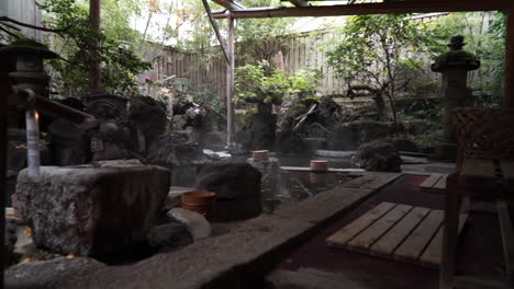 japanese traditional spa. onsen