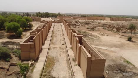 toma de drones de la antigua ciudad de babilonia en irak