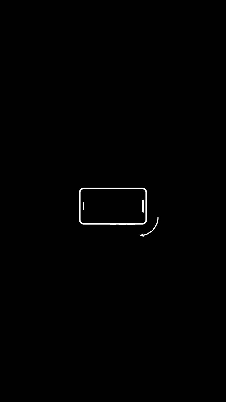 Animated Graphic Instructing Phone Rotation to Landscape Mode