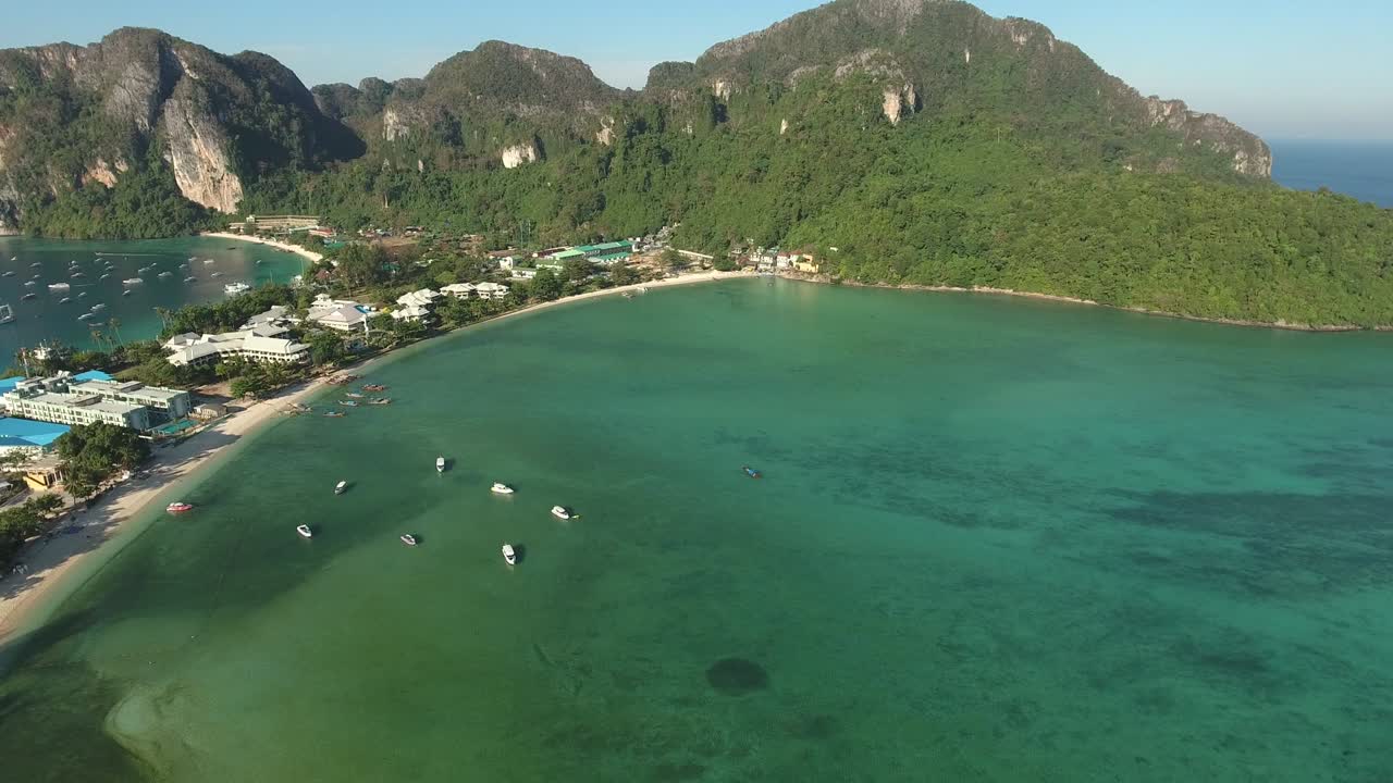 카우아이 하와이 해양 해안의 무인기 시각