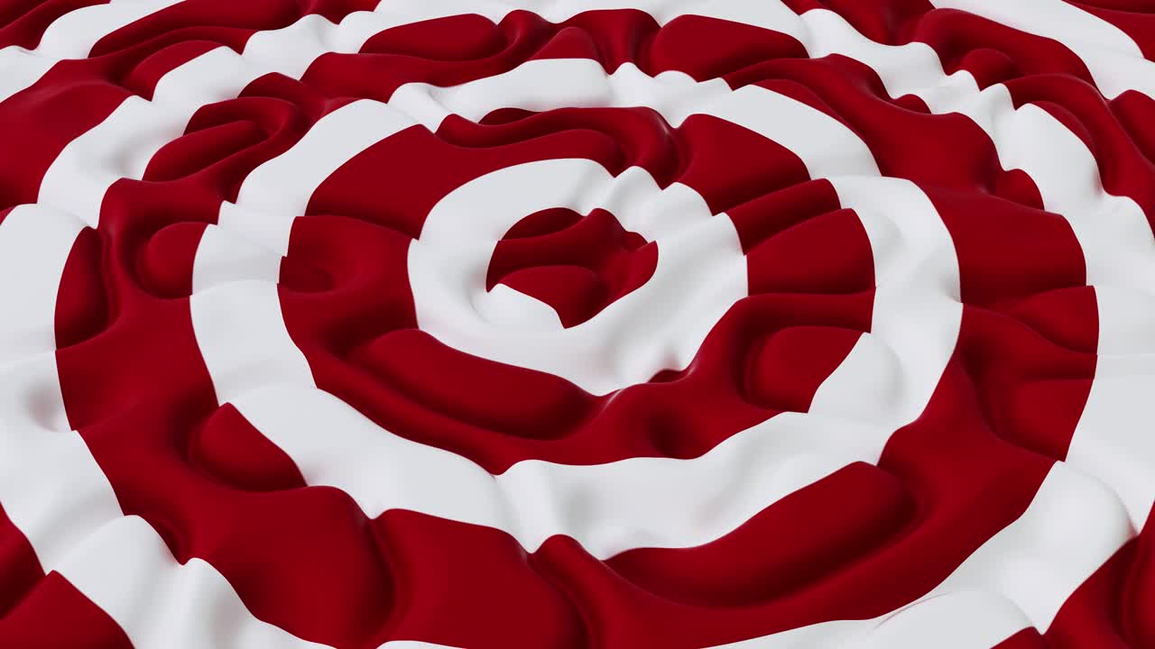 노이즈 웨이브 필드에서 은 검은색 원을 가진 추상적인 배경, 상세한 이동된 표면, 문서, 보고서 및 프레젠테이션을위한 현대적인 배경 템플릿, 공상과학 미래, 3d 애니메이션