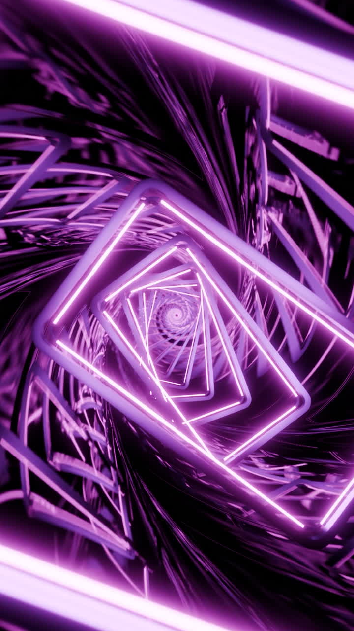 túnel espiral de neón abstracto