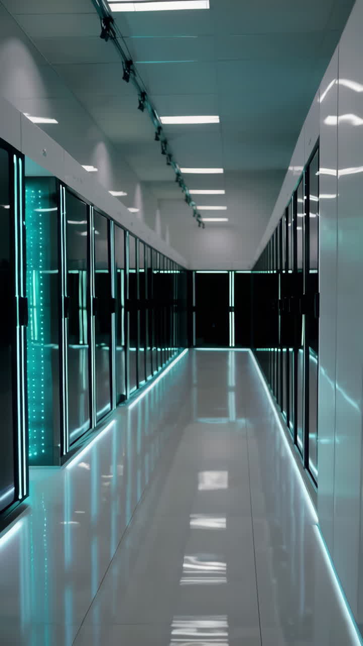 corredor moderno del centro de datos