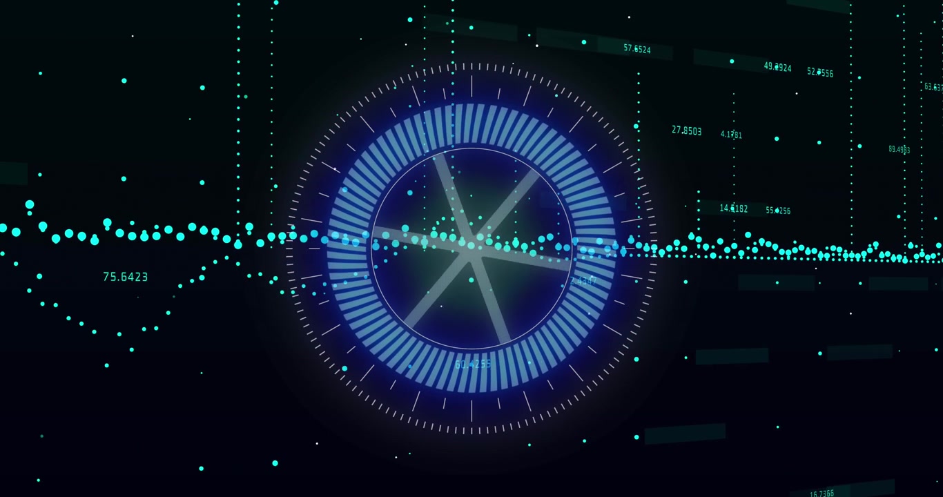 Animation of scope scanning and data processing