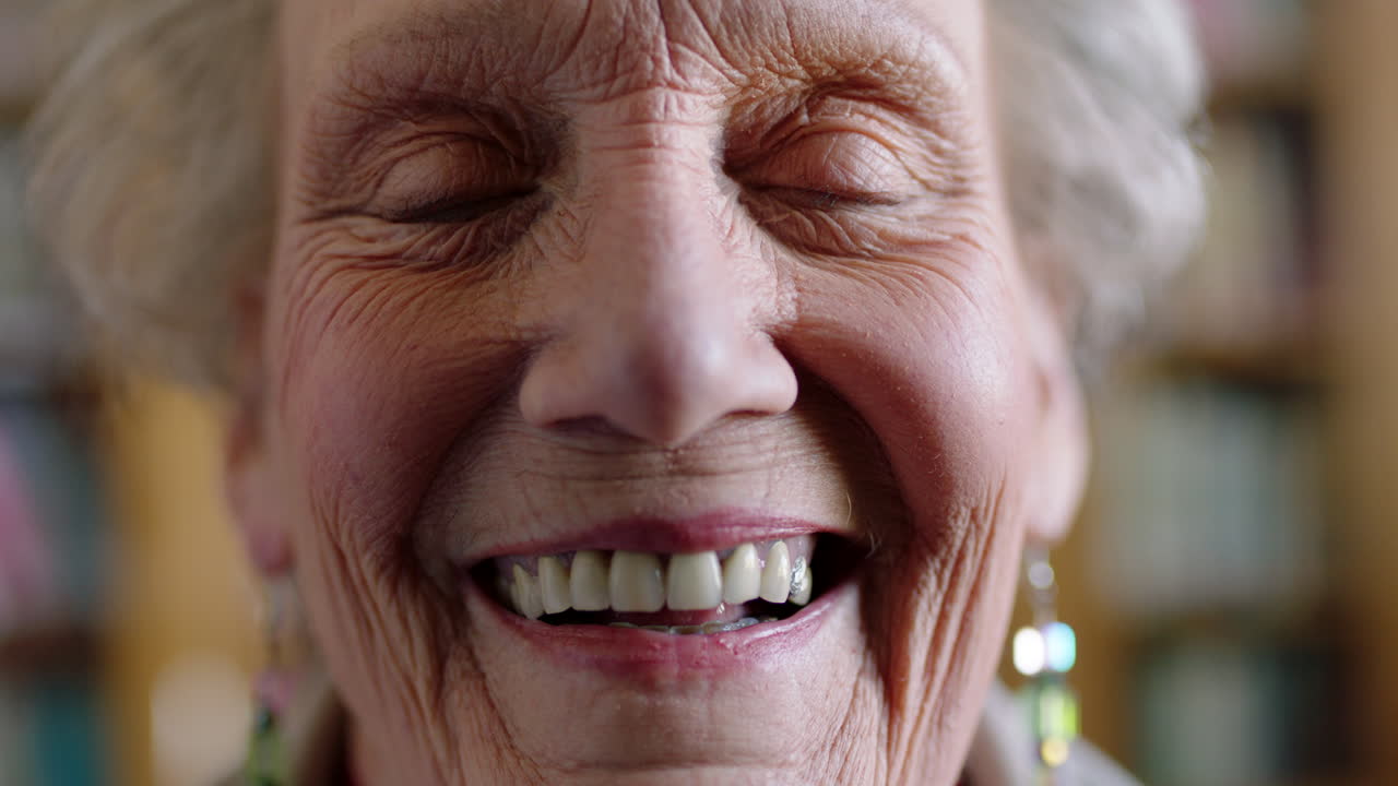 Senior woman, face and smile portrait with dental