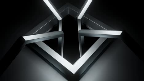 estructura metálica geométrica abstracta