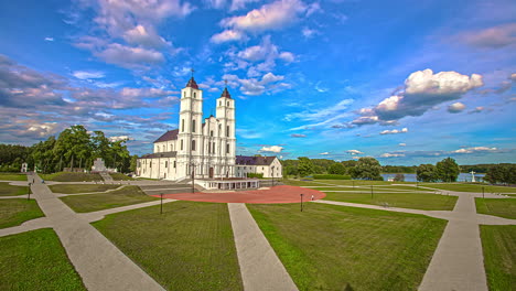 Aglona-Roman-Catholic-Basilica-Assumption-Baroque-Church-timelapse