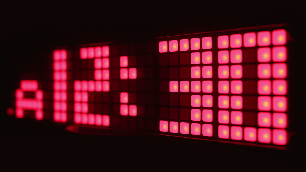 светодиодное время 87