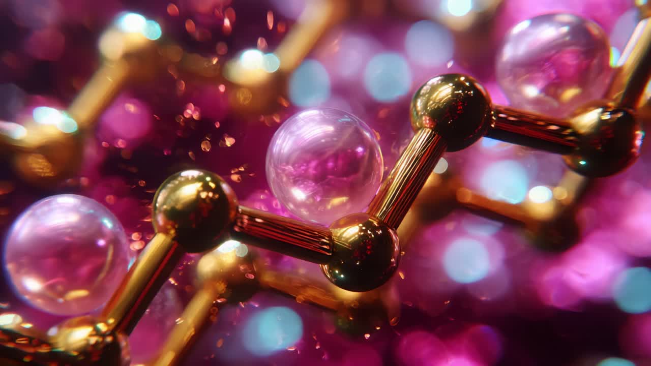 An Intricate Exploration of Molecular Structures Showcasing Vibrant Colors and Connections Between Atoms in a Stunning Visual Representation of Molecular Dynamics and Interaction Patterns