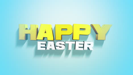 Cartoon-colorful-Happy-Easter-text-on-blue-gradient