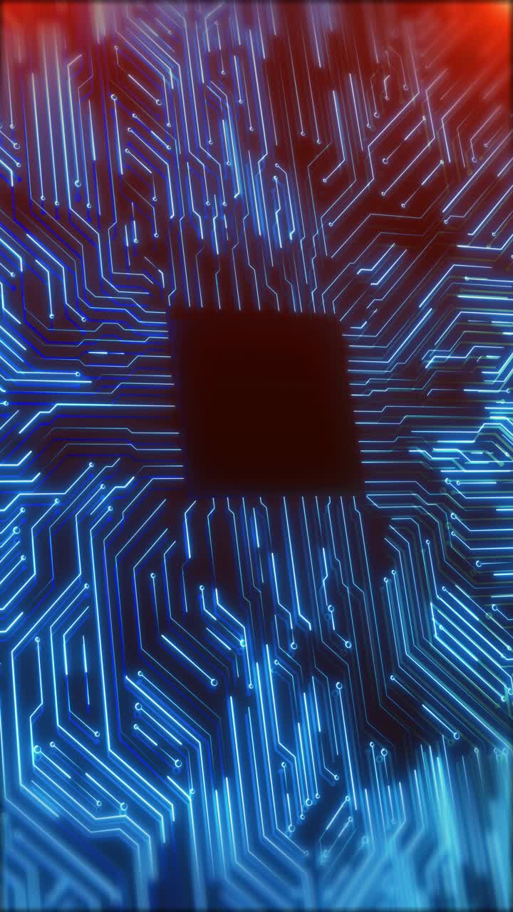 Technology digital interface artificial intelligence hologram network background ai futuristic