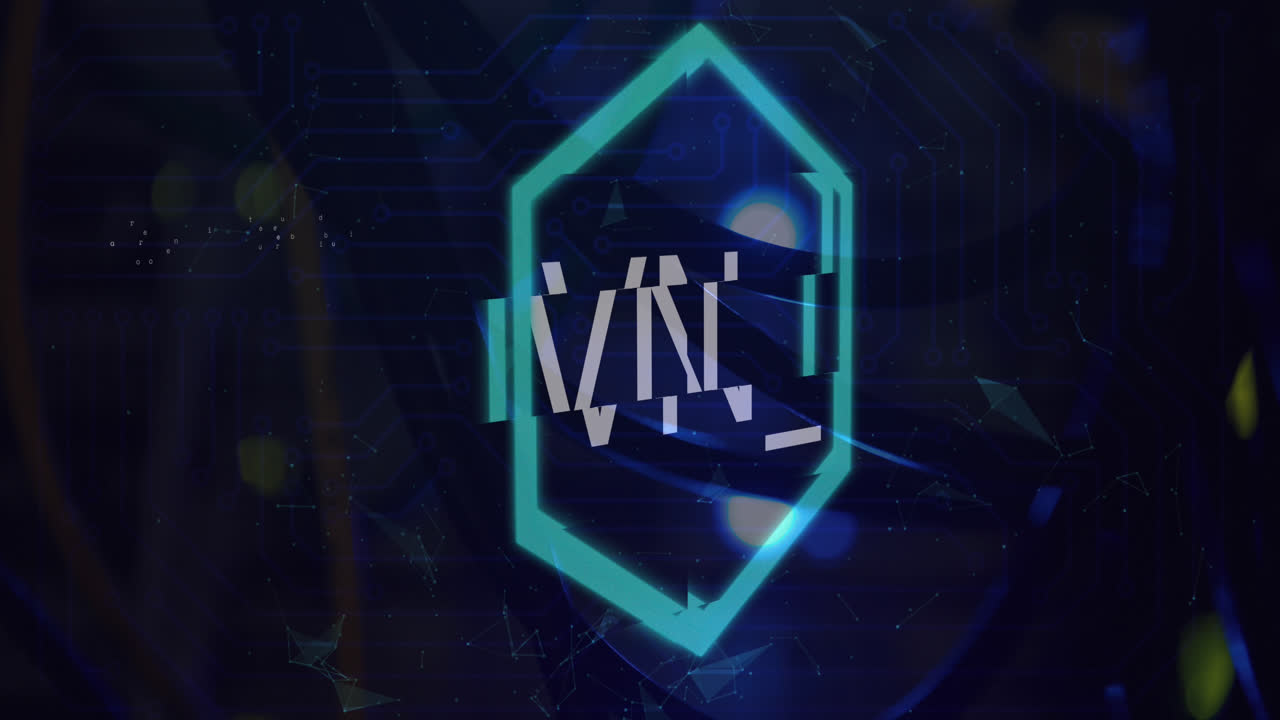 animación del texto nft sobre el procesamiento de datos en fondo negro