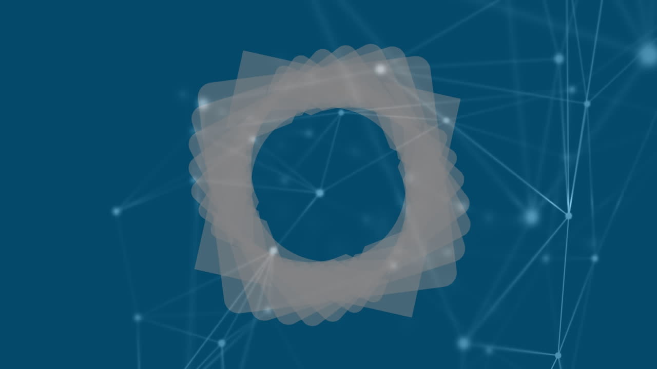 animación de sscopes escaneando a través de la red de conexiones