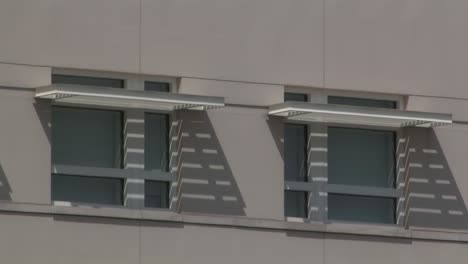 medium shot of windows of us embassy in berlin, germany