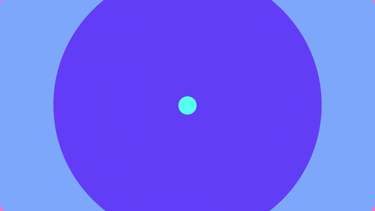Loop di Cerchi Astratti Colorati che si Espandono e si Contraggono
