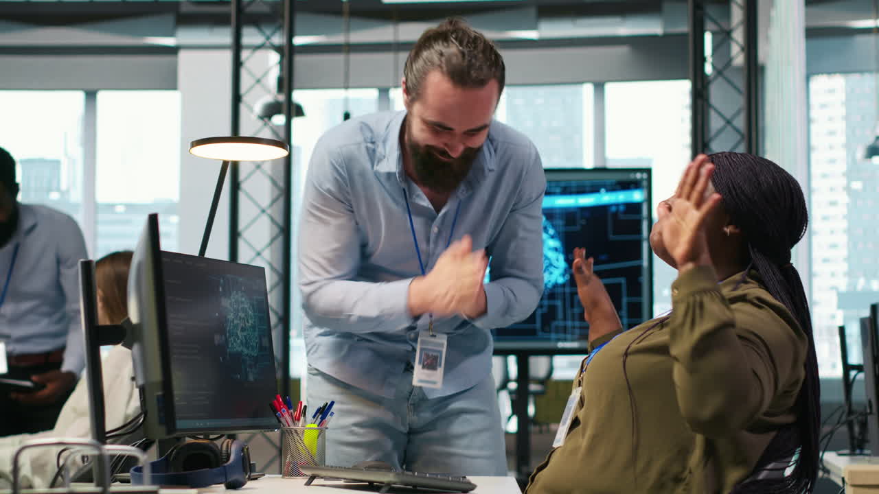 Joyous Colleagues Having Fun During Break, Concept Of Positive Office Culture