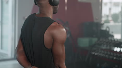 man working out in gym