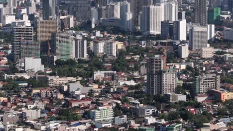 Ausziehbarer-Luftzoom-Von-Cebu-City,-Philippinen