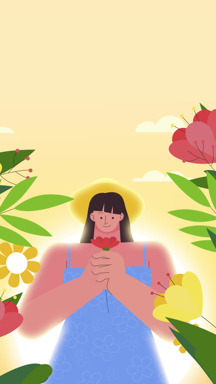 Woman in a Garden