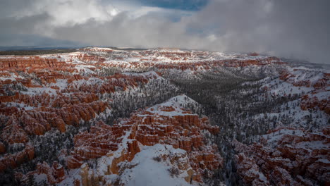 winter time lapse, bryce canyon national park utah usa
